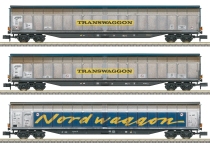 Trix 18297 - N - 2-tlg. Set Schiebewandwagen Transwaggon, DB AG, Ep. V